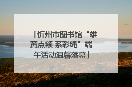 忻州市图书馆“雄黄点额 系彩绳”端午活动温馨落幕