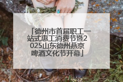 德州市首届职工一站式惠工消费节暨2025山东德州燕京啤酒文化节开幕
