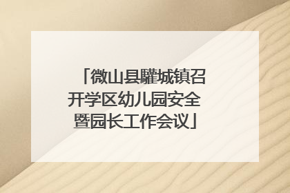 微山县驩城镇召开学区幼儿园安全暨园长工作会议