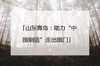 山东青岛：助力“中国制造”走出国门