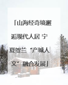 山海经奇境邂逅现代人居 宁夏贺兰“产城人文”融合发展