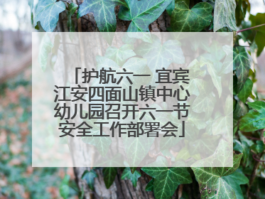 护航六一 宜宾江安四面山镇中心幼儿园召开六一节安全工作部署会
