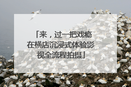 来，过一把戏瘾 在横店沉浸式体验影视全流程拍摄