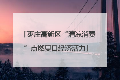 枣庄高新区“清凉消费”点燃夏日经济活力