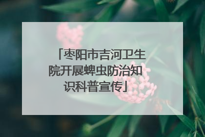 枣阳市吉河卫生院开展蜱虫防治知识科普宣传