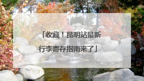 收藏！昆明站最新行李寄存指南来了
