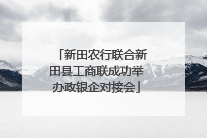 新田农行联合新田县工商联成功举办政银企对接会