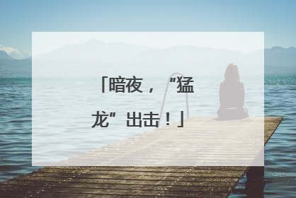 暗夜，“猛龙”出击！