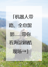 机器人带路、全息留影……带你看海淀超酷现场→