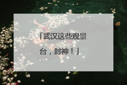 武汉这些观景台，封神！
