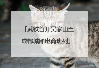 武铁首开吴家山至成都城厢电商班列