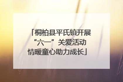 桐柏县平氏镇开展“六一”关爱活动 情暖童心助力成长