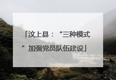 汶上县：“三种模式”加强党员队伍建设