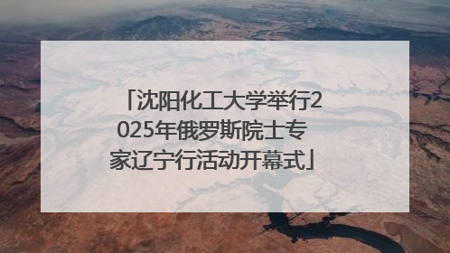 沈阳化工大学举行2025年俄罗斯院士专家辽宁行活动开幕式