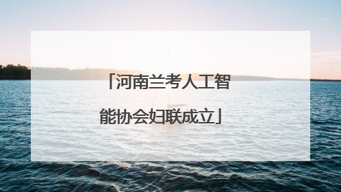 河南兰考人工智能协会妇联成立