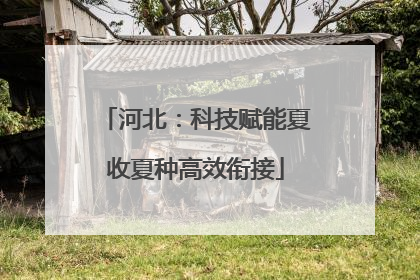 河北：科技赋能夏收夏种高效衔接