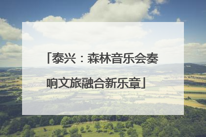 泰兴：森林音乐会奏响文旅融合新乐章