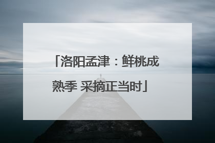 洛阳孟津：鲜桃成熟季 采摘正当时