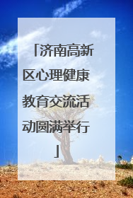 济南高新区心理健康教育交流活动圆满举行