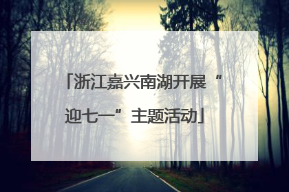 浙江嘉兴南湖开展“迎七一”主题活动