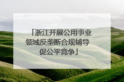 浙江开展公用事业领域反垄断合规辅导 促公平竞争