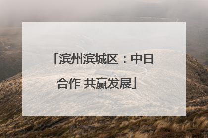滨州滨城区：中日合作 共赢发展