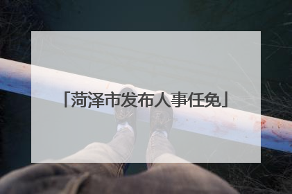 菏泽市发布人事任免
