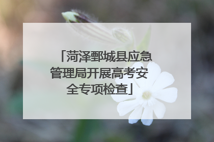 菏泽鄄城县应急管理局开展高考安全专项检查