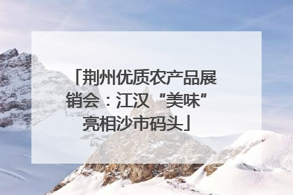 荆州优质农产品展销会：江汉“美味”亮相沙市码头