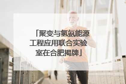 聚变与氢氨能源工程应用联合实验室在合肥揭牌