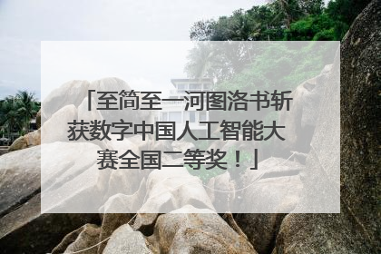 至简至一河图洛书斩获数字中国人工智能大赛全国二等奖！