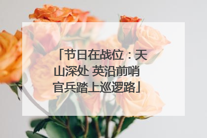 节日在战位：天山深处 英沿前哨官兵踏上巡逻路