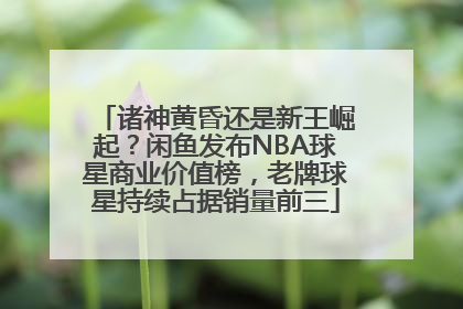 诸神黄昏还是新王崛起？闲鱼发布NBA球星商业价值榜，老牌球星持续占据销量前三