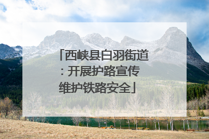 西峡县白羽街道：开展护路宣传 维护铁路安全