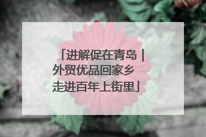 进解促在青岛｜外贸优品回家乡 走进百年上街里