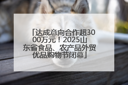 达成意向合作超3000万元！2025山东省食品、农产品外贸优品购物节闭幕
