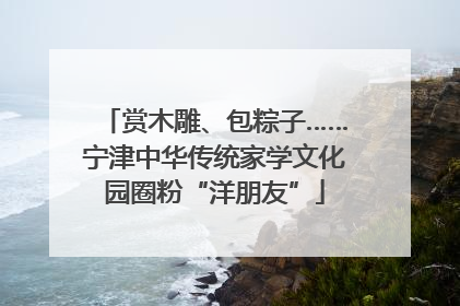 赏木雕、包粽子……宁津中华传统家学文化园圈粉“洋朋友”