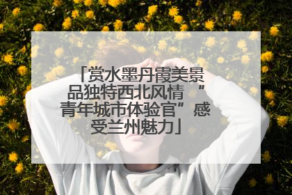 赏水墨丹霞美景 品独特西北风情 “青年城市体验官”感受兰州魅力