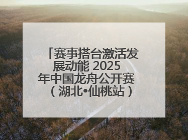赛事搭台激活发展动能 2025年中国龙舟公开赛（湖北•仙桃站）燃情开赛