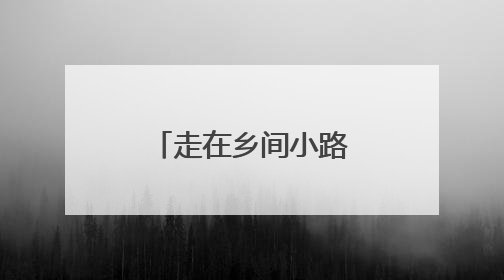 走在乡间小路上丨祁底麦浪与机杼交响