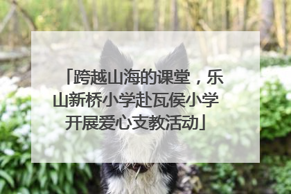 跨越山海的课堂，乐山新桥小学赴瓦侯小学开展爱心支教活动