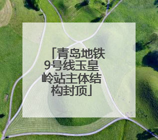 青岛地铁9号线玉皇岭站主体结构封顶