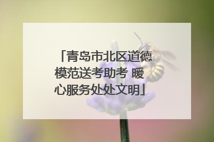 青岛市北区道德模范送考助考 暖心服务处处文明