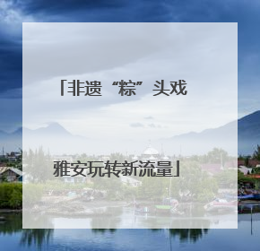 非遗“粽”头戏 雅安玩转新流量