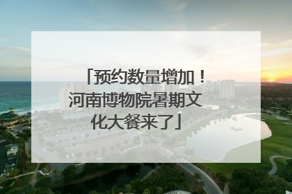 预约数量增加！河南博物院暑期文化大餐来了
