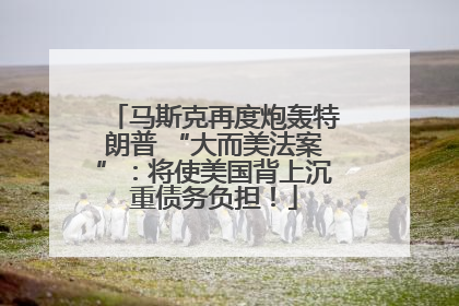 马斯克再度炮轰特朗普 “大而美法案”：将使美国背上沉重债务负担！