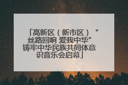 高新区（新市区）“丝路回响 爱我中华”铸牢中华民族共同体意识音乐会启幕