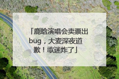 鹿晗演唱会卖票出bug，大麦深夜道歉！歌迷炸了