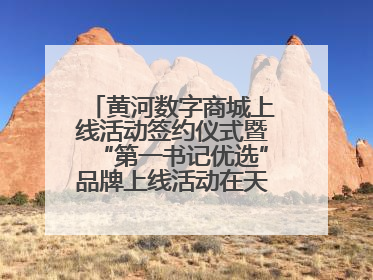 黄河数字商城上线活动签约仪式暨“第一书记优选”品牌上线活动在天桥区举行