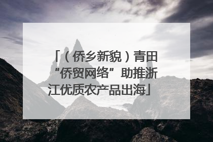 （侨乡新貌）青田“侨贸网络”助推浙江优质农产品出海